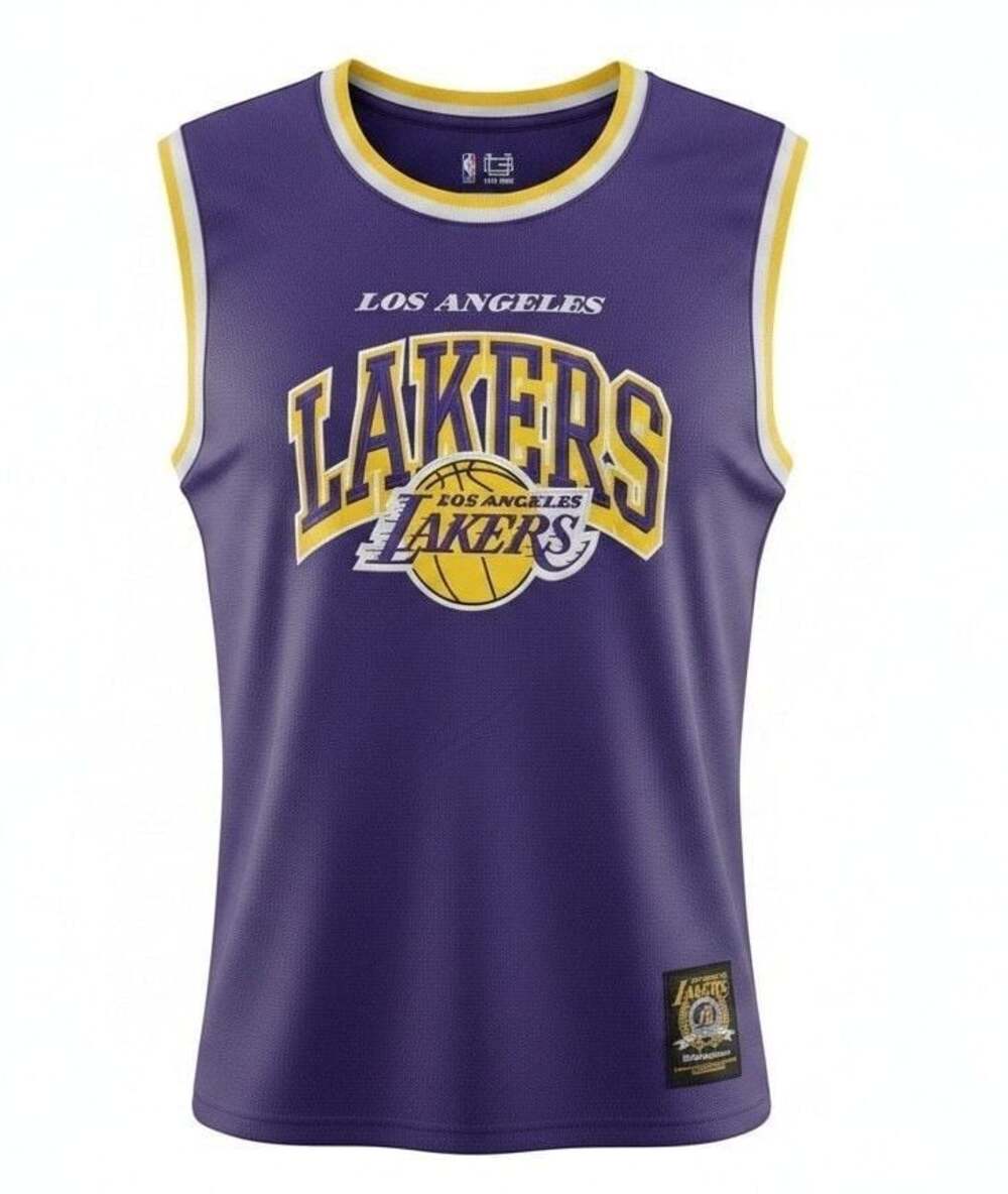 Ultra Game NBA Los Angeles Lakers Mesh Basketball Tank Top Purple Size M